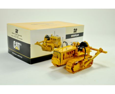 Spec Cast 1/16 CAT Caterpillar D2 Crawler Tractor with Tool Bar Ripper. Stunning piece appears excellent with box.  &nbsp;Not