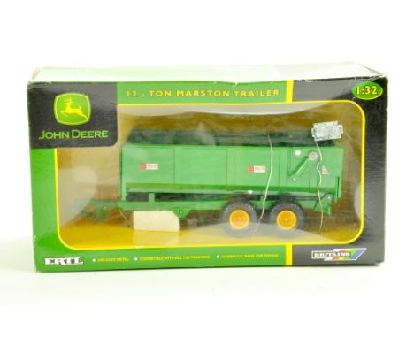 Britains 1/32 Farm issue comprising John Deere 12 Ton Marston Trailer. Generally excellent with box, box has some storage wea