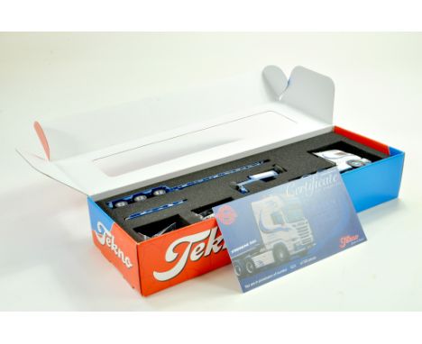 Tekno Diecast Truck issue comprising Scania Low Loader Limited Edition. Appears excellent in box.  &nbsp;Note: We are always 
