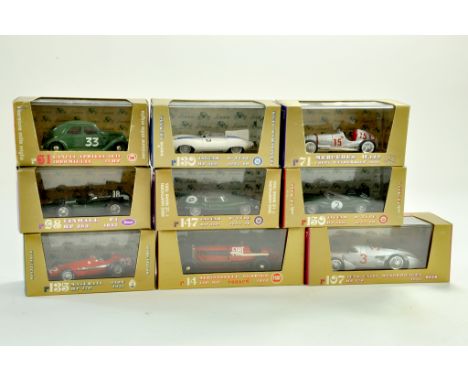 A group of Brumm 1/43 diecast issues. Various including Sports Cars, Ferrari, Auto Union, Mercedes and others. Excellent in B