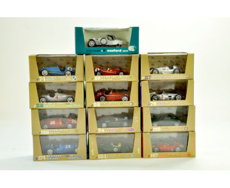 A group of Brumm 1/43 diecast issues. Various including Sports Cars, Ferrari, Auto Union, Mercedes and others. Excellent in B