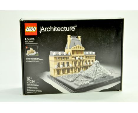 Lego Architecture Set No. 21024 comprising Louvre. Set has been previously assembled and packed away, hence complete.  Note: 