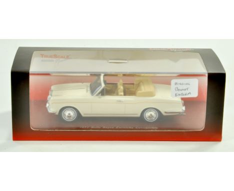TSM 1/43 high detail Rolls Royce Cornice Convertible. Generally excellent but missing bonnet emblem. Note: We are always happ
