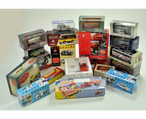 Misc commercial diecast, mostly Bus and Truck Models, boxed, including a ROS issue. Generally Good to Excellent.  Note: We ar
