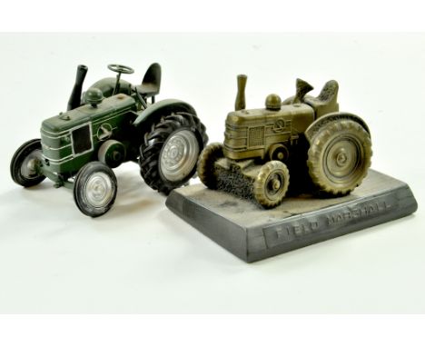 Duo of interesting 1/32 Vintage Field Marshall Tractor issues including unusual plinth mounted issue plus hard to find hand b