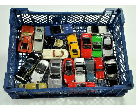 A group of diecast cars, mostly 1/43 various makers and ages, including Corgi. Generally good to very good.  Note: We are alw