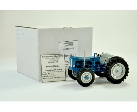 RJN Classic Tractors 1/16 Farm issue comprising Hand built Roadless 6/4 Ploughmaster Tractor. Impressive model is limited to 