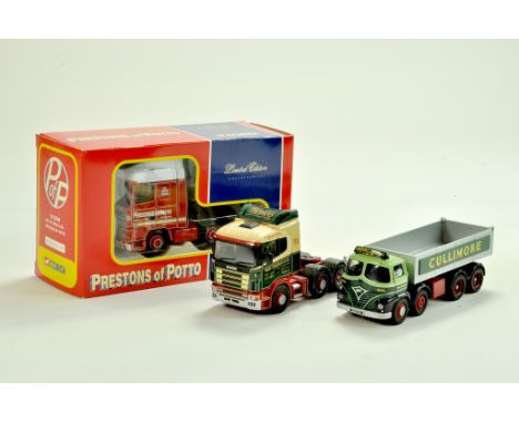 Corgi diecast truck issues comprising boxed DAF XF Prestons issue plus two others inc Ken Thomas and Cullimore Tipper. All ap