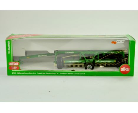 Siku 1/32 Farm issue comprising Krone Trailed Mower. Excellent, never removed from box.  Note: We are always happy to provide