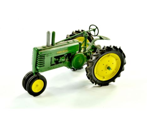 Scarce 1/32 Scratch Built John Deere Model B Tractor. Some careful cleaning required, otherwise very good.  Note: We are alwa