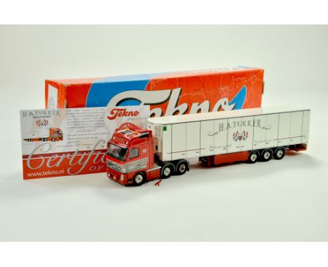 Tekno Diecast Truck issue comprising Volvo Fridge Trailer in the livery of HA Tukker. Some minor repair needed, otherwise  ap