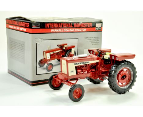 Spec Cast 1/16 Farm issue comprising International Farmall 504 Gas Tractor. Wonderful detail. Appears excellent with box.  &n