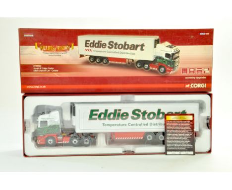 Corgi 1/50 diecast truck issue comprising No. CC13722 Scania R Fridge Trailer in the livery of Eddie Stobart. Excellent in bo