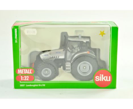 Siku 1/32 Farm issue comprising Lamborghini R6.110 Tractor. Excellent, never removed from box.  Note: We are always happy to 