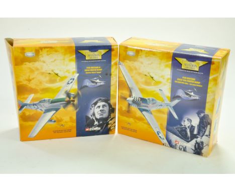 Duo of Corgi Aircraft, Flying Aces, 1/72 scale, pair of P51D Mustangs in different liveries. Very good in boxes. Complete. No