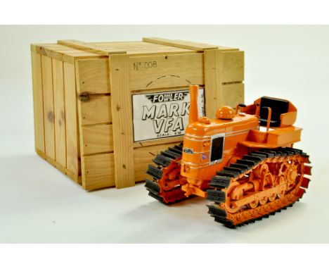 CTF 1/16 Farm Issue comprising Fowler Mark VFA Crawler Tractor in organge. Superb model, very heavy (chassis has usual minor 