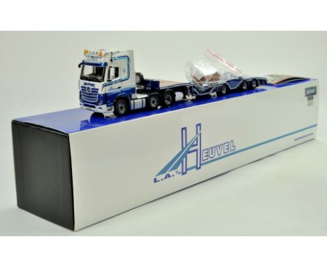 IMC Models 1/50 Truck issue comprising Mercedes Benz Actros GigaSpace low loader in the livery of van den Heuvel. Impressive 