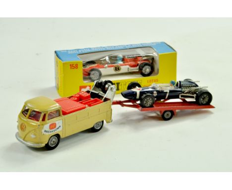 Corgi Breakdown Van with Trailer and car plus boxed Corgi Lotus. Good to very good.  Note: We are always happy to provide add