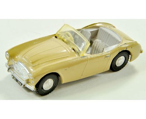 Triang Spot-On No. 105 Austin Healey 100-Six in beige. Generally very good. Note: We are always happy to provide additional i