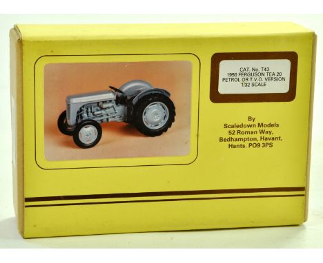 Scaledown Models Unbuilt 1/32 Farm Model Kit, comprising Ferguson Tractor. Complete. Note: We are always happy to provide add
