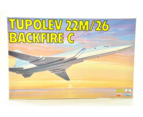 ESCI 1/72 Plastic Model Aircraft Kit comprising Tupolev 22M/26 Backfire C. Ex Trade Stock, verified complete. Note: We are al