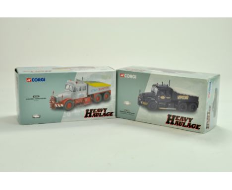 Corgi diecast truck issues comprising Heavy Haulage issues, No. CC12302 Scammell Contractor, Sunters plus No. CC12301 United 
