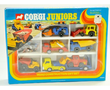Corgi Juniors No. E3024 road Construction Gift Set. Excellent in Very Good to Excellent box. Note: We are always happy to pro