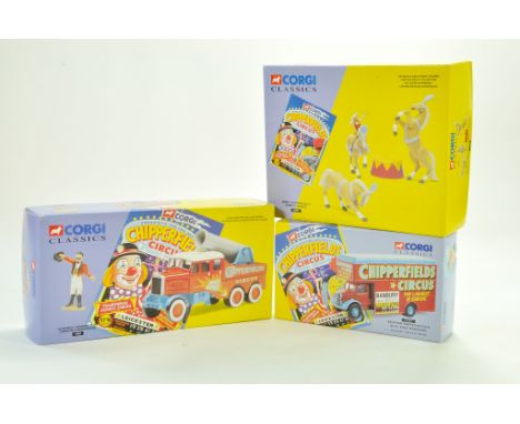 Corgi Diecast Chipperfield Circus Modern issue trio. never removed from boxes, hence excellent.  Note: We are always happy to