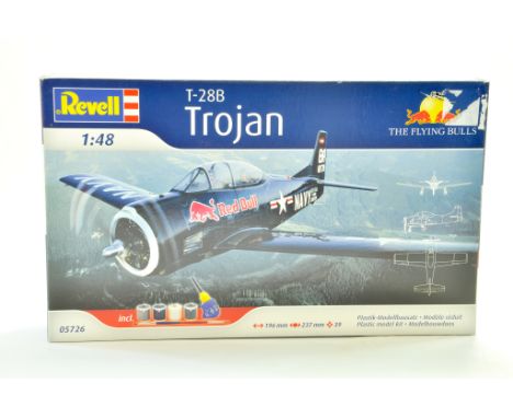 Revell 1/48 Plastic Model Aircraft Kit comprising Red Bull T-28B Trojan. Ex Trade Stock, verified complete. Note: We are alwa