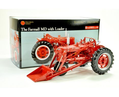Ertl 1/16 Farm Issue comprising McCormick Farmall MD Tractor with Loader. Precision Series. Outstanding Model appears excelle