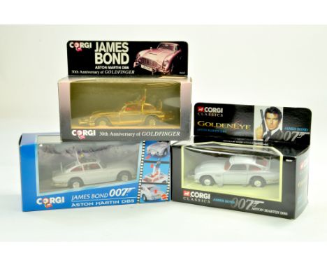 Corgi TV Related Modern Diecast issues comprising various special issue James Bond Aston Martin models. Excellent in boxes. N