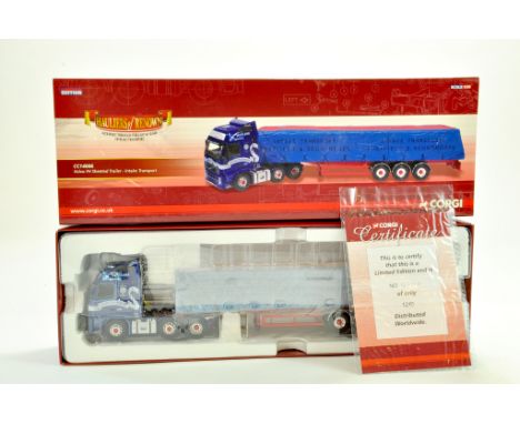 Corgi Diecast Truck issue comprising No. CC14006 Volvo Sheeted Trailer in the livery of Intake Transport. Appears Excellent w