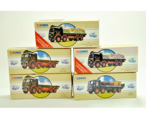 Corgi Diecast Truck issues x 5 comprising classic series, mostly Eddie Stobart. Appear very good to excellent in original box
