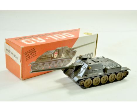 Unusual Russian Made Diecast CY-100 Battle Tank. Excellent with Box. Note: We are always happy to provide additional images f