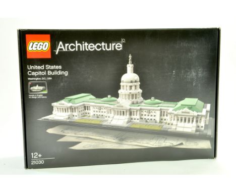 Lego Architecture Set No. 21030 comprising United States Capitol Building. Set has been previously assembled and packed away,