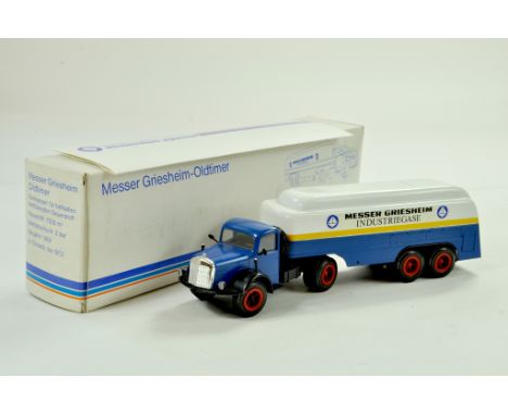 Conrad 1/50 diecast truck issue comprising Mercedes-Benz Tanker in the livery of Messer Griesheim. Appears excellent in box. 