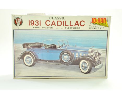Jo-Han 1/25 Plastic Model Kit comprising 1931 Cadillac Sport Phaeton. Complete. Note: We are always happy to provide addition