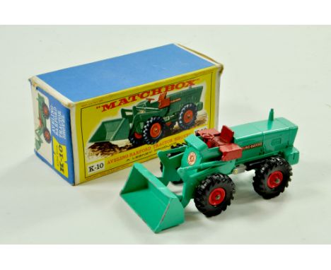 Matchbox Kingsize No. K-10 Aveling Barford Tractor Shovel. Generally very good in a very good harder to find box.  Note: We a