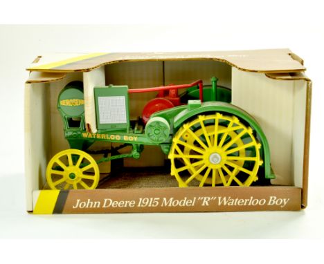 Ertl 1/16 Farm issue comprising John Deere 1915 Model R Waterloo Boy. Appears excellent in box. Note: We are always happy to 