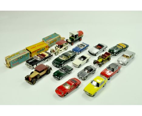 Misc diecast group, Matchbox, Corgi etc plus heavily worn empty boxes.  Note: We are always happy to provide additional image