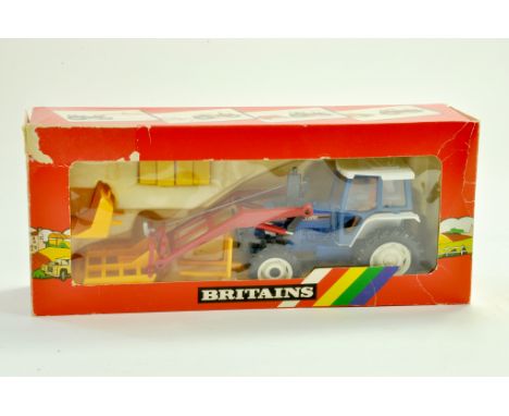 Britains 1/32 Farm issue comprising No. 9617 Ford 5610 Tractor and Loader. Appears very good to excellent, in a  fair to good