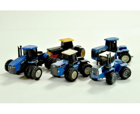 A quantity of 1/64 model tractor issues including New Holland, Ford and Versatile. Generally very good to excellent. &nbsp;No
