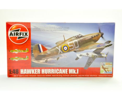 Airfix 1/48 Plastic Model Aircraft Kit comprising Hawker Hurricane MK1. As New. Verified complete. Note: We are always happy 