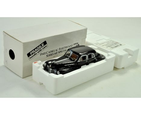 Franklin / Danbury Mint 1/24 High Detail Diecast issue comprising 1941 Cadillac Fleetwood. Appears to have not been removed f