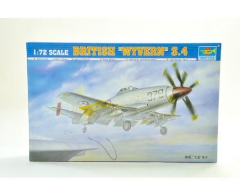 Trumpeter 1/72 Plastic Model Aircraft Kit comprising British Wyvern S.4. Ex Trade Stock, verified complete. Note: We are alwa