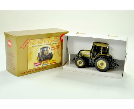 Siku 1/32 Farm Issue comprising Manfred Weise Special Edition, Fendt 411 Tractor in Gold, for BASF 2002. Excellent with origi