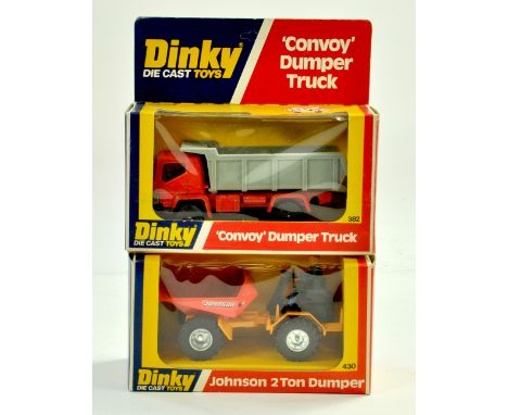 Dinky No. 382 Dump Truck plus No. 430 Johnson Dumper. Excellent in boxes.  Note: We are always happy to provide additional im