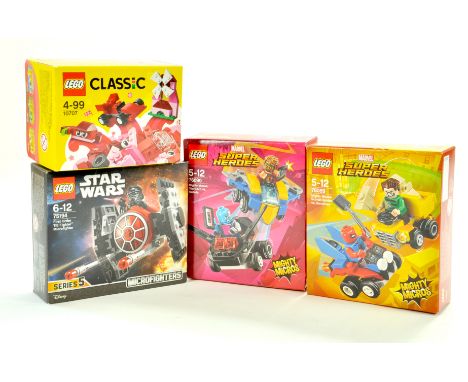 Lego packs, all unopened comprising Star Wars, Super Heroes and one other. Note: We are always happy to provide additional im