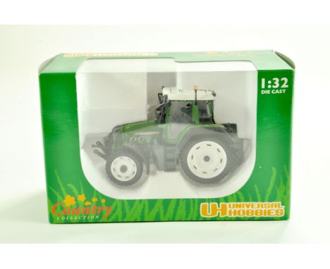 Universal Hobbies 1/32 Farm issue comprising Fendt 818 Tractor with Row Crops. Hard to Find. Appears excellent with original 
