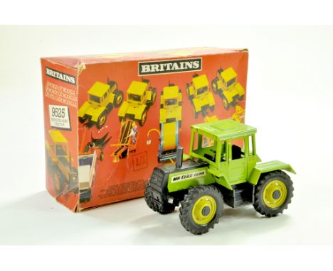 Britains 1/32 Farm issue comprising No. 9525 MB Trac 1800. Looks to have reproduction Cab, otherwise good in a fair to good b